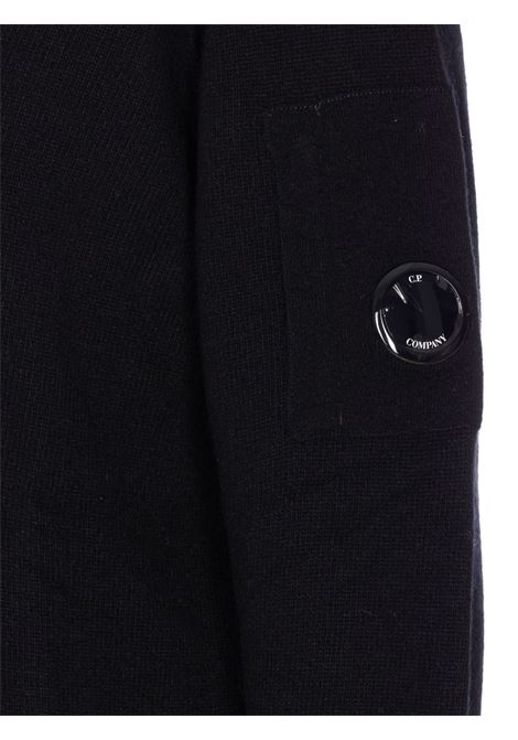 maglione girocollo uomo nero C.P. COMPANY | RFCMKN707A-110149A999